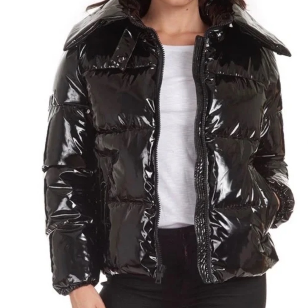 Kendall + Kylie Women’s Black Puffer Coat Size Medium, sz M